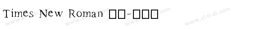 Times New Roman 常规字体转换